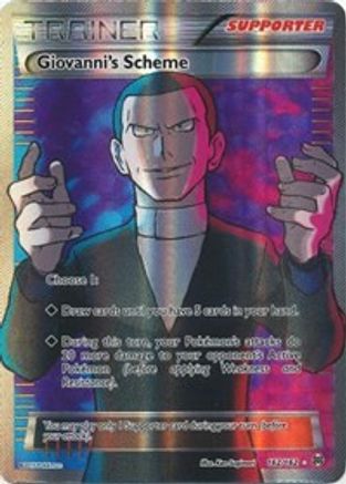 Giovanni's Scheme (Full Art) (162/162) - XY BREAKthrough Holofoil