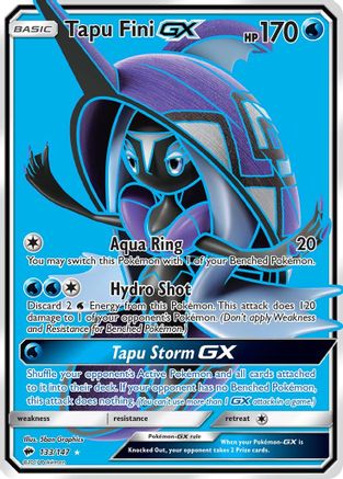 Tapu Fini GX (Full Art) (133/147) - SM Burning Shadows Holofoil