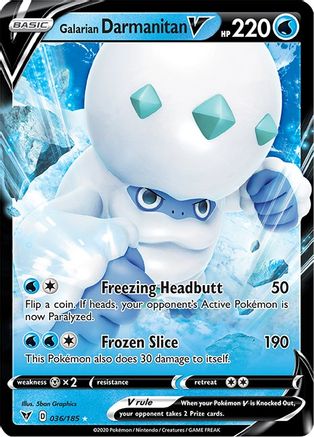 Galarian Darmanitan V (36/185) - SWSH04 Vivid Voltage Holofoil