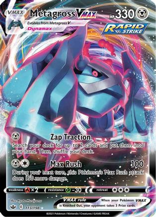 Metagross VMAX (113/198) - SWSH06 Chilling Reign Holofoil