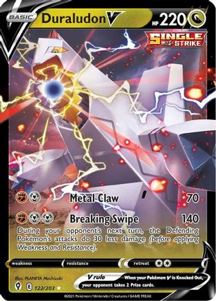 Duraludon V (122/203) - SWSH07 Evolving Skies Holofoil