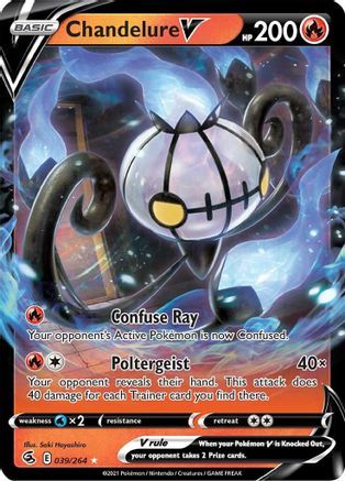 Chandelure V (39/264) - SWSH08 Fusion Strike Holofoil