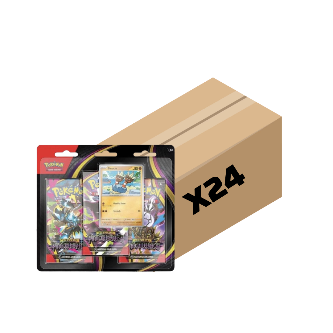 Sealed Case Pitch Black 3 Packs Blister