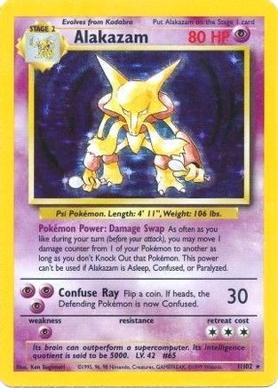 Alakazam (1/102) - Base Set Holofoil