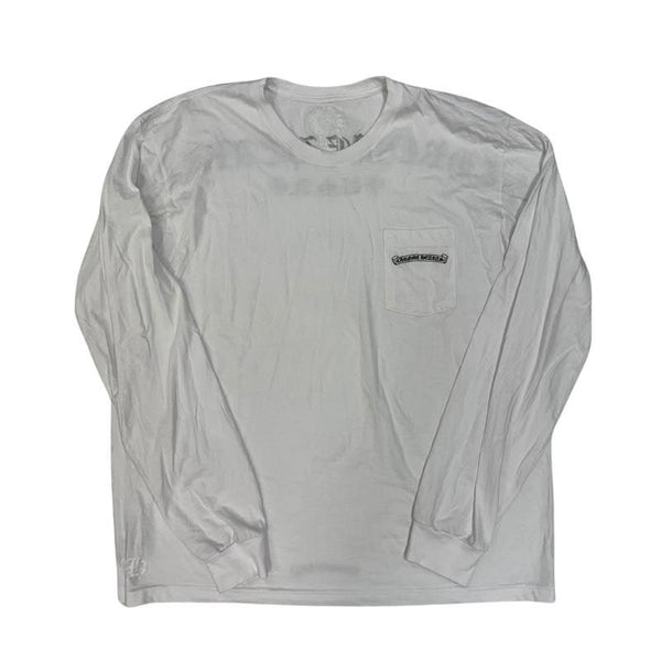 Chrome Hearts Shoulder Logo L/S T-Shirt White - Pre-Owned Size XXL