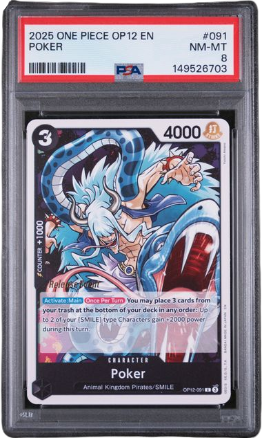 PSA 8 POKER LEGACY OF THE MASTER