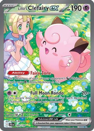 Lillie's Clefairy ex (184/159) - SV09 Journey Together Holofoil
