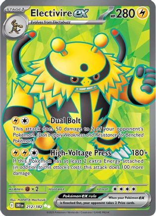 Electivire ex (212/182) - SV10 Destined Rivals Holofoil