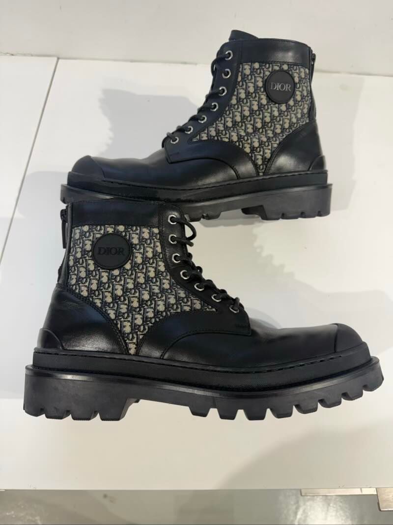 Dior Explorer Ankle Boot Oblique Jacquard Black - Pre-Owned Size 9 (No original box)