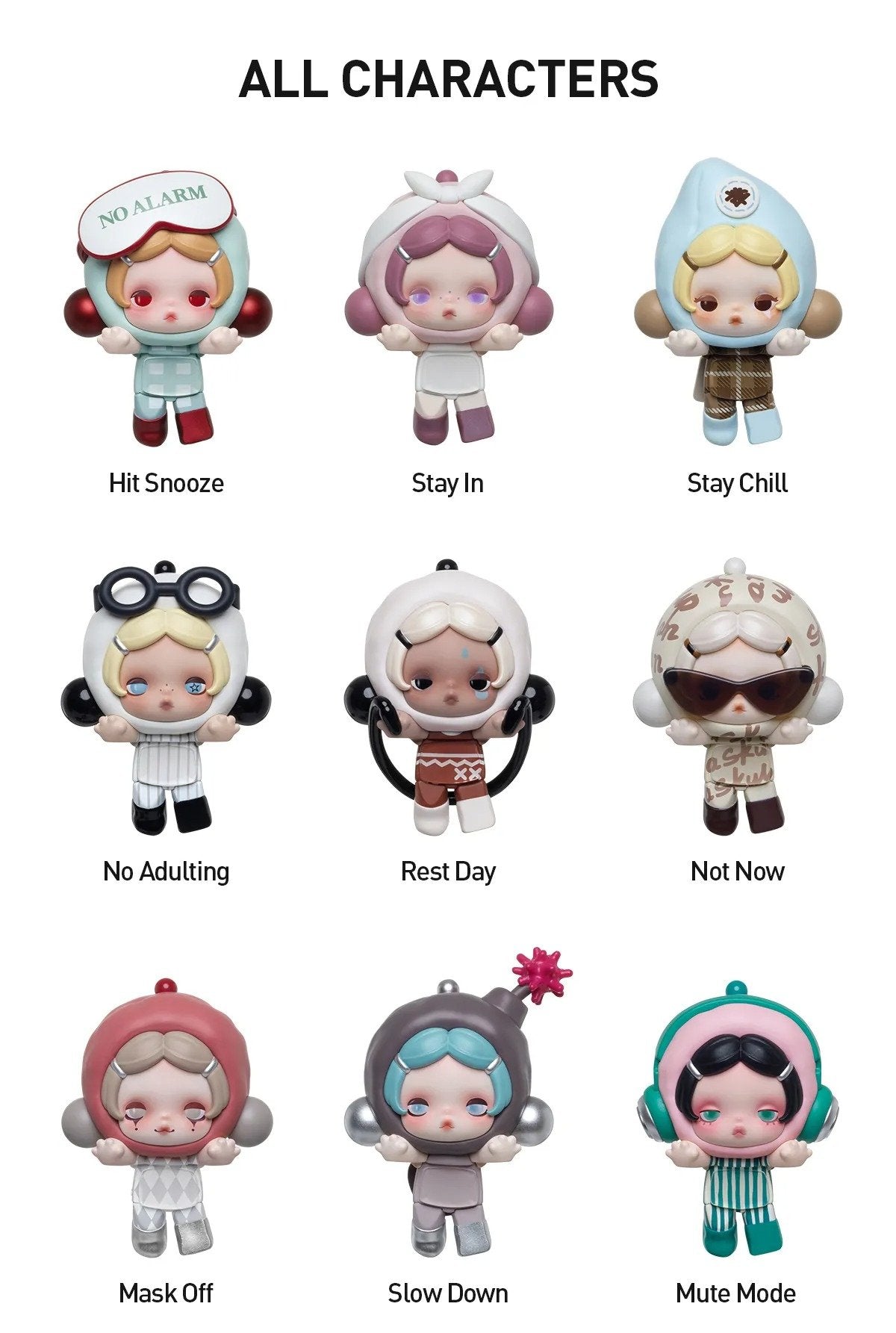 POP ATTACH θ SKULLPANDA Off Mode Series Bilnd Box by POP MART
