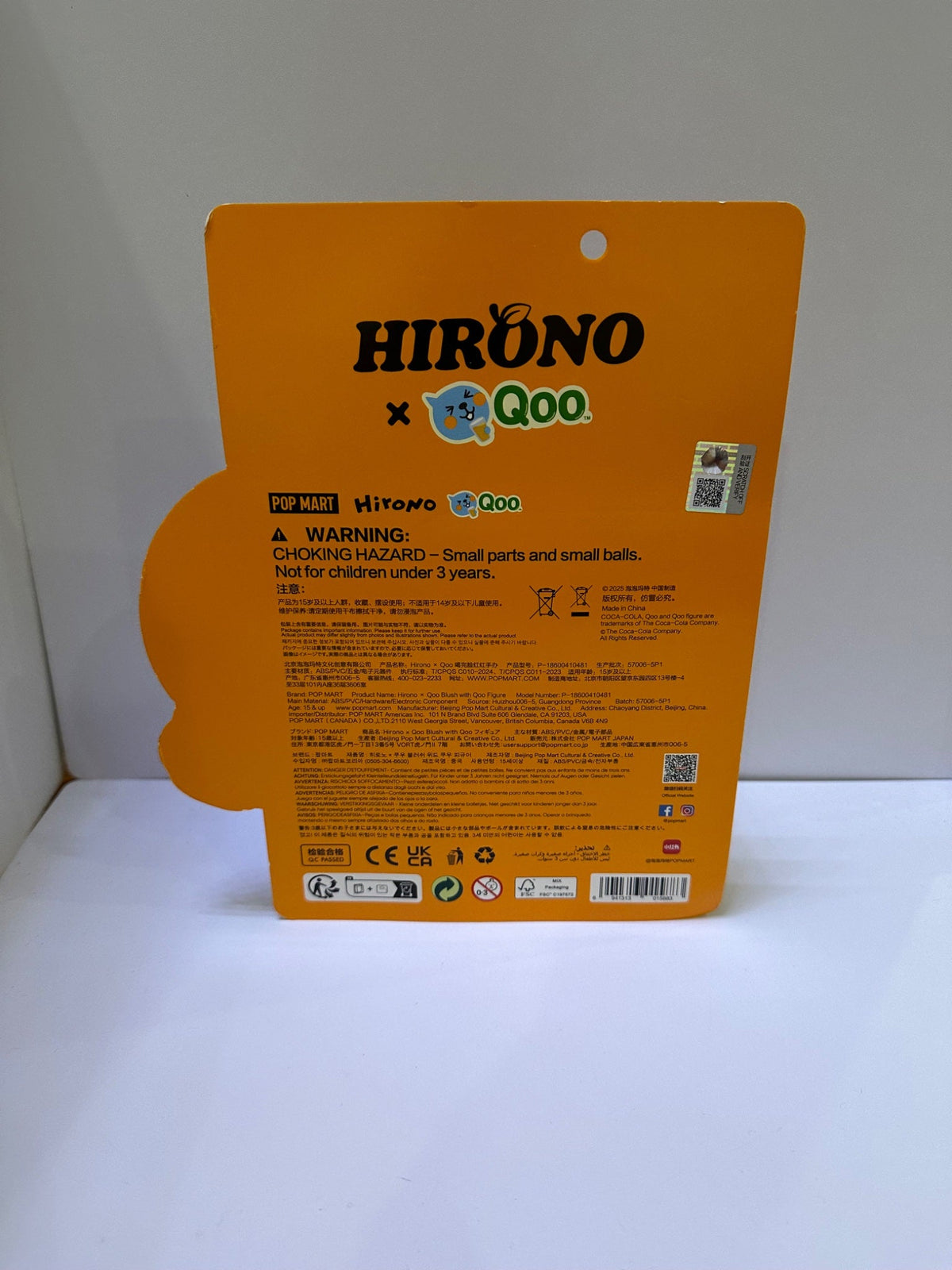 Hirono x Qoo Blush with Qoo Blister (China Exclusive) by POP MART