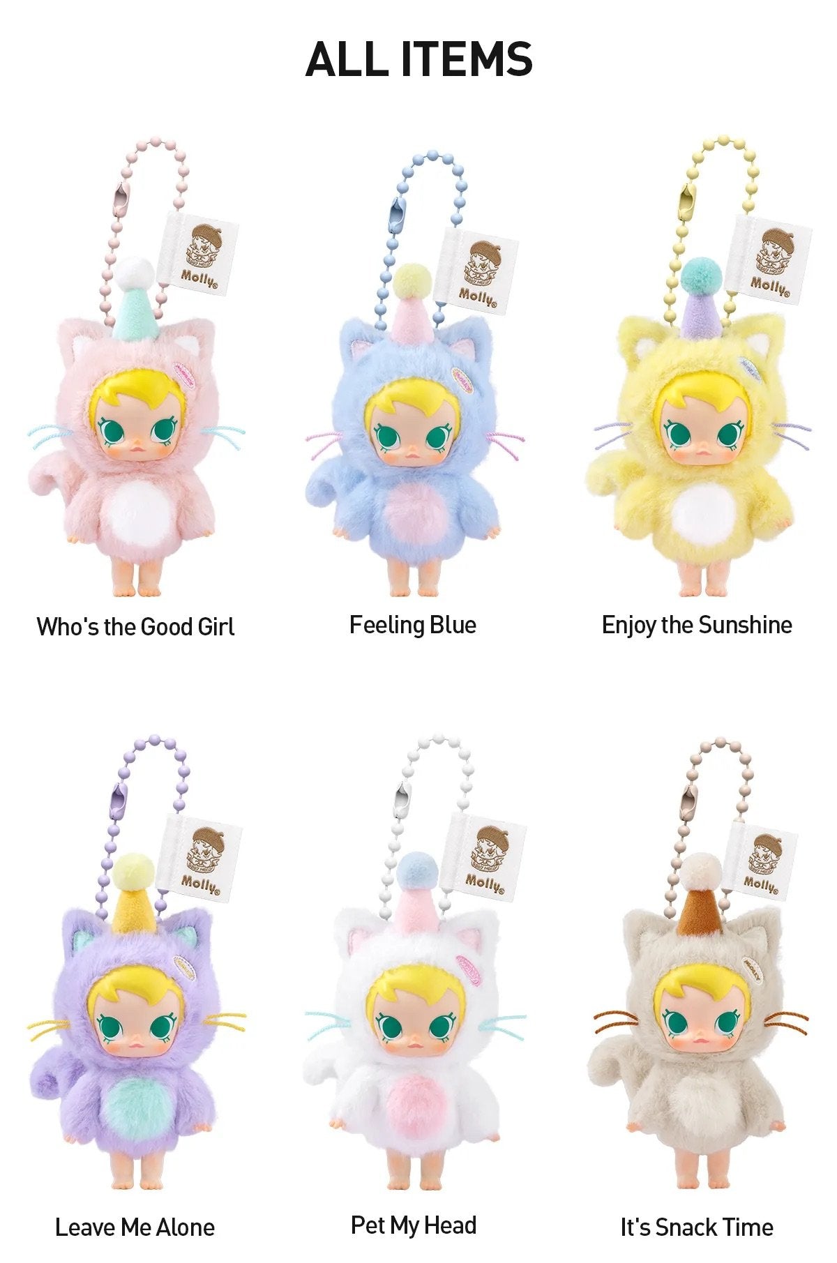 Baby Molly Pocket Friends Plush Blind Box Series Pendant by POP MART