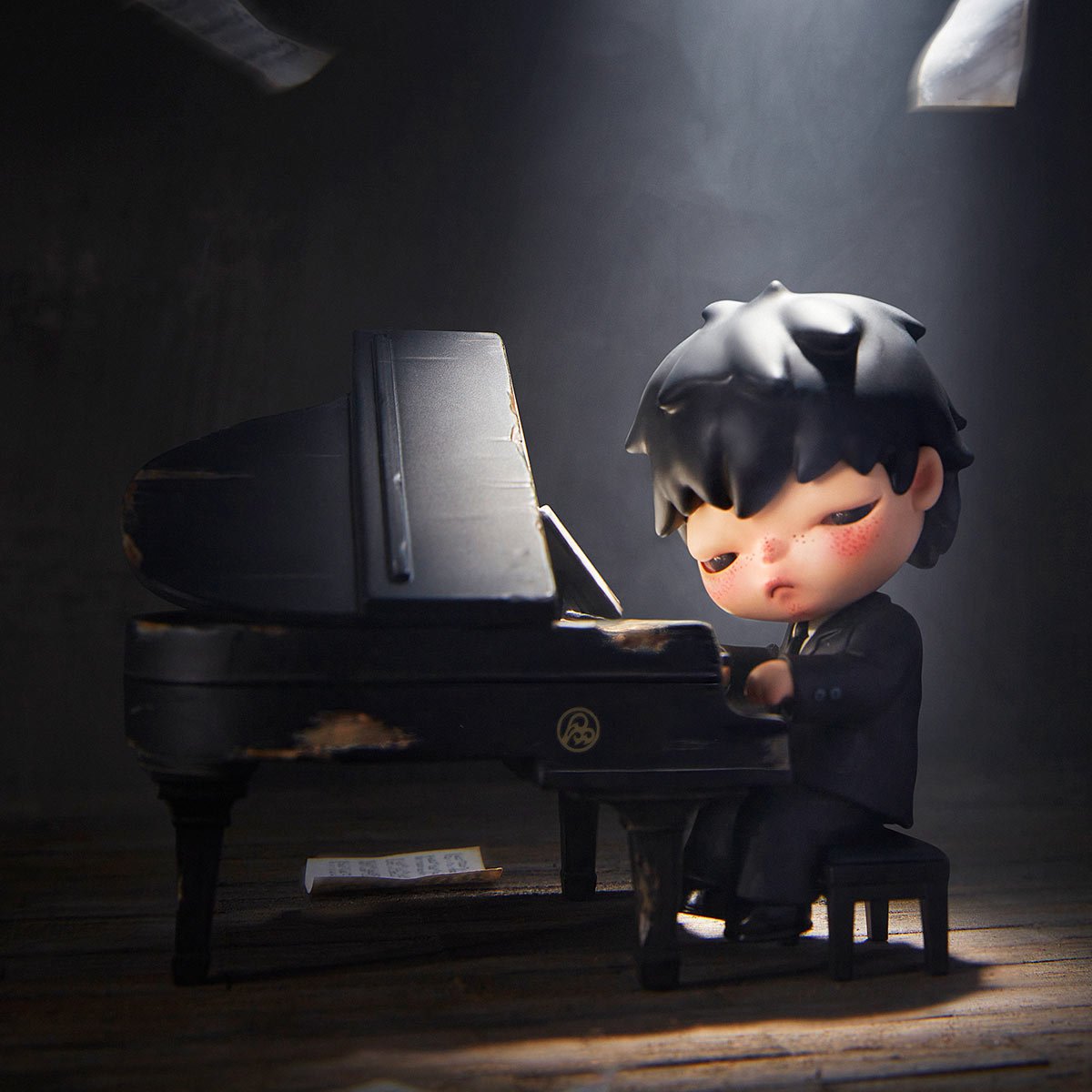 Hirono The Pianist Figure by POP MART