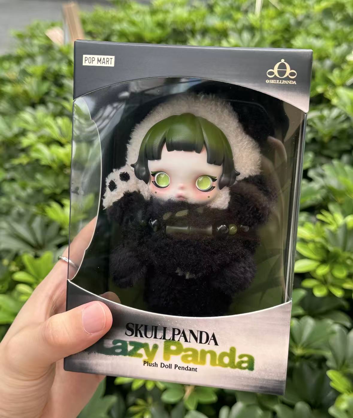 SKULLPANDA Lazy Panda Plush Doll Pendant by POP MART