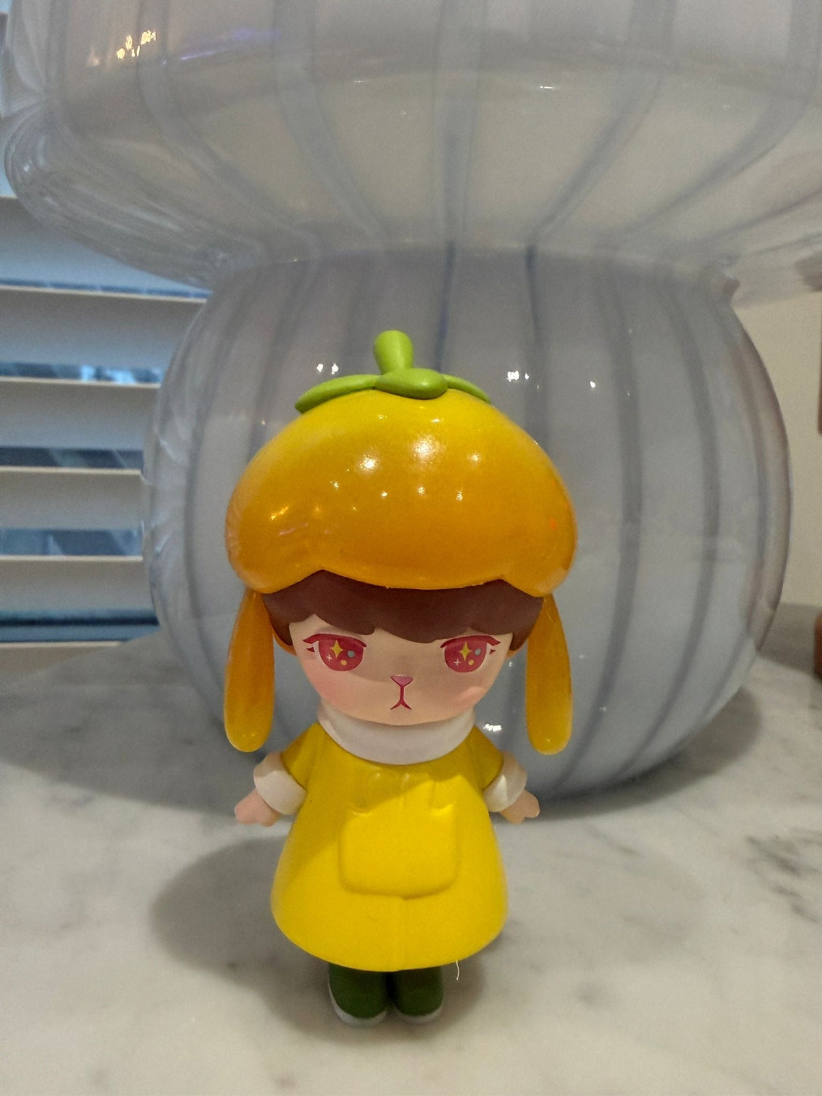 Orange Bunny Winter Mini Figure by Popmart