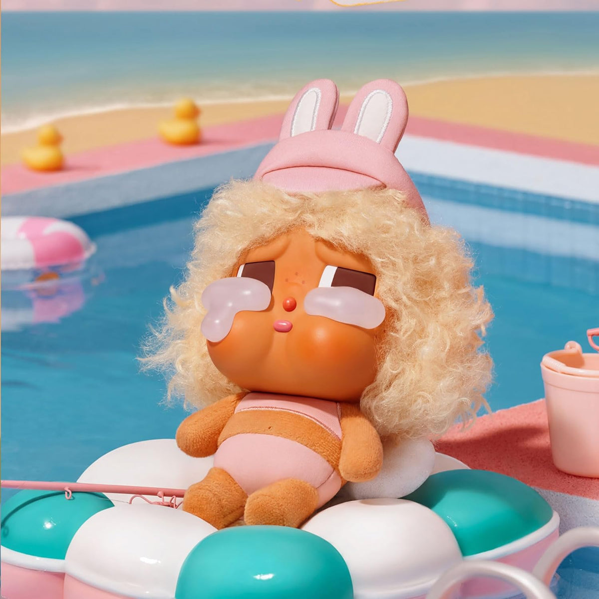 FULL SAIL - POPMART CRYBABY Vacation Mode On Series - Vinyl Push Pendant
