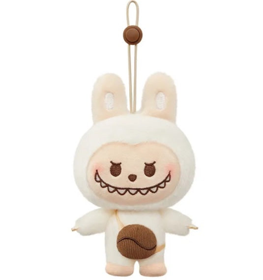 LABUBU Coffee Bean Grinder - POP BEAN Coffee Factory Series Plush Pendant by Pop Mart