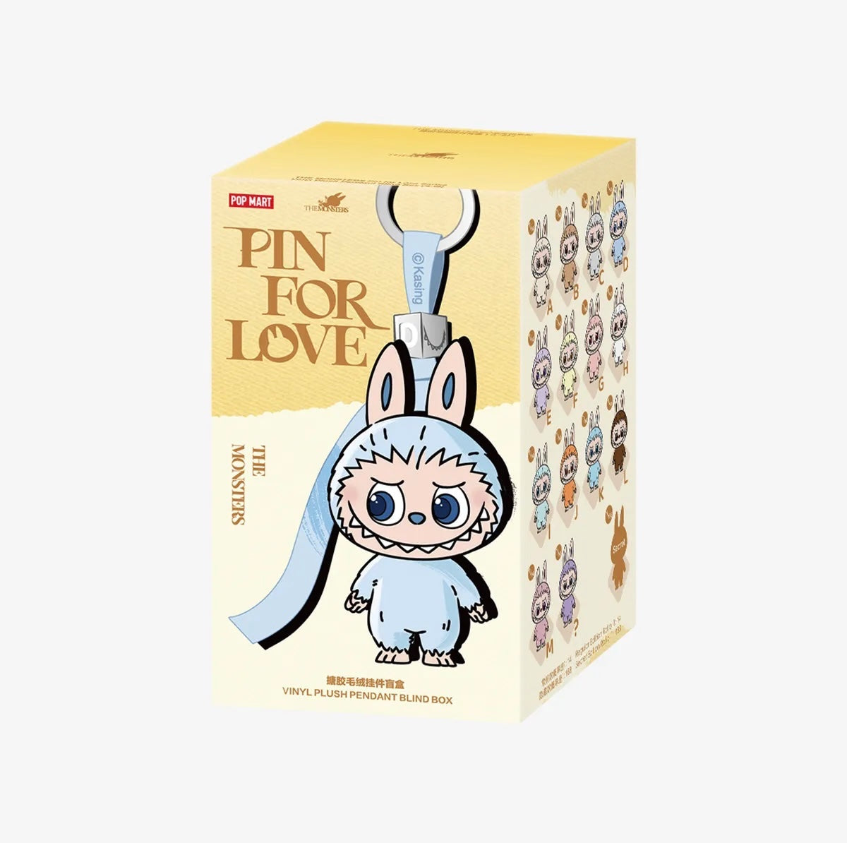 Labubu Pin for Love Vinyl Plush Blind Box (A-M) THE MONSTERS by POP MART