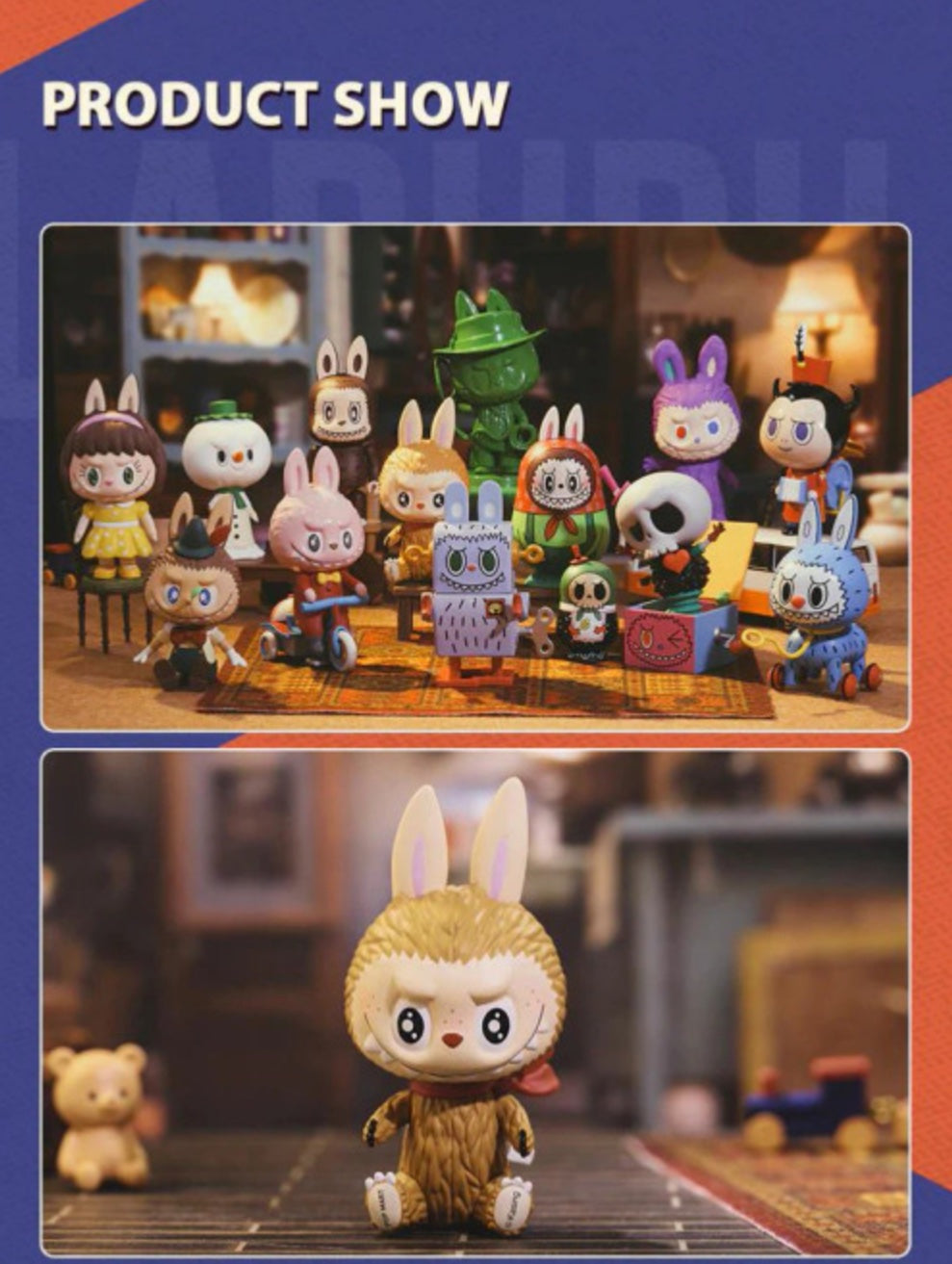 The Monsters Labubu Toys Series Blind Box by POP MART x How2work x Kasing Lung