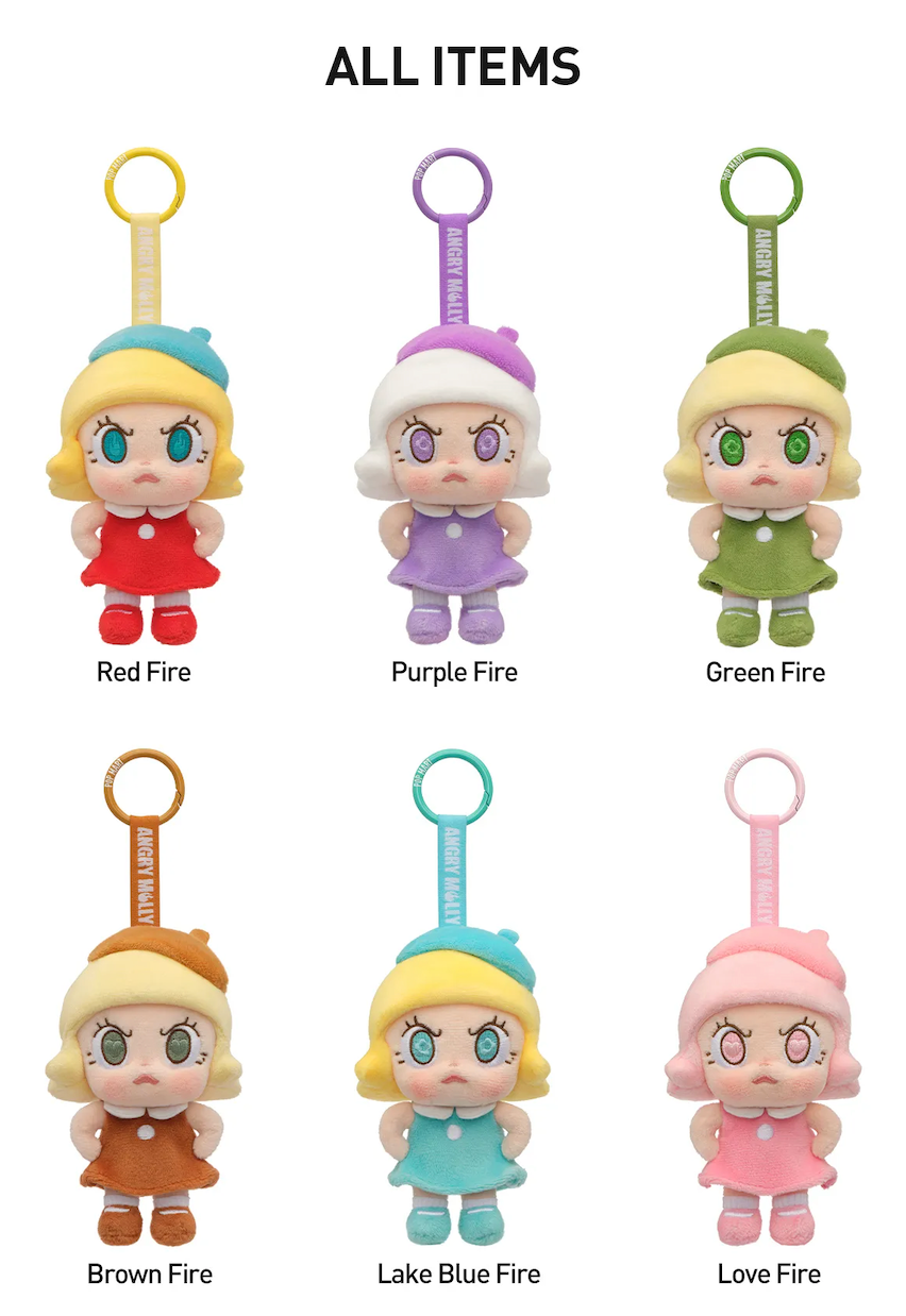 Angry Molly Energy Blind Box Plush Pendant Series by POP MART