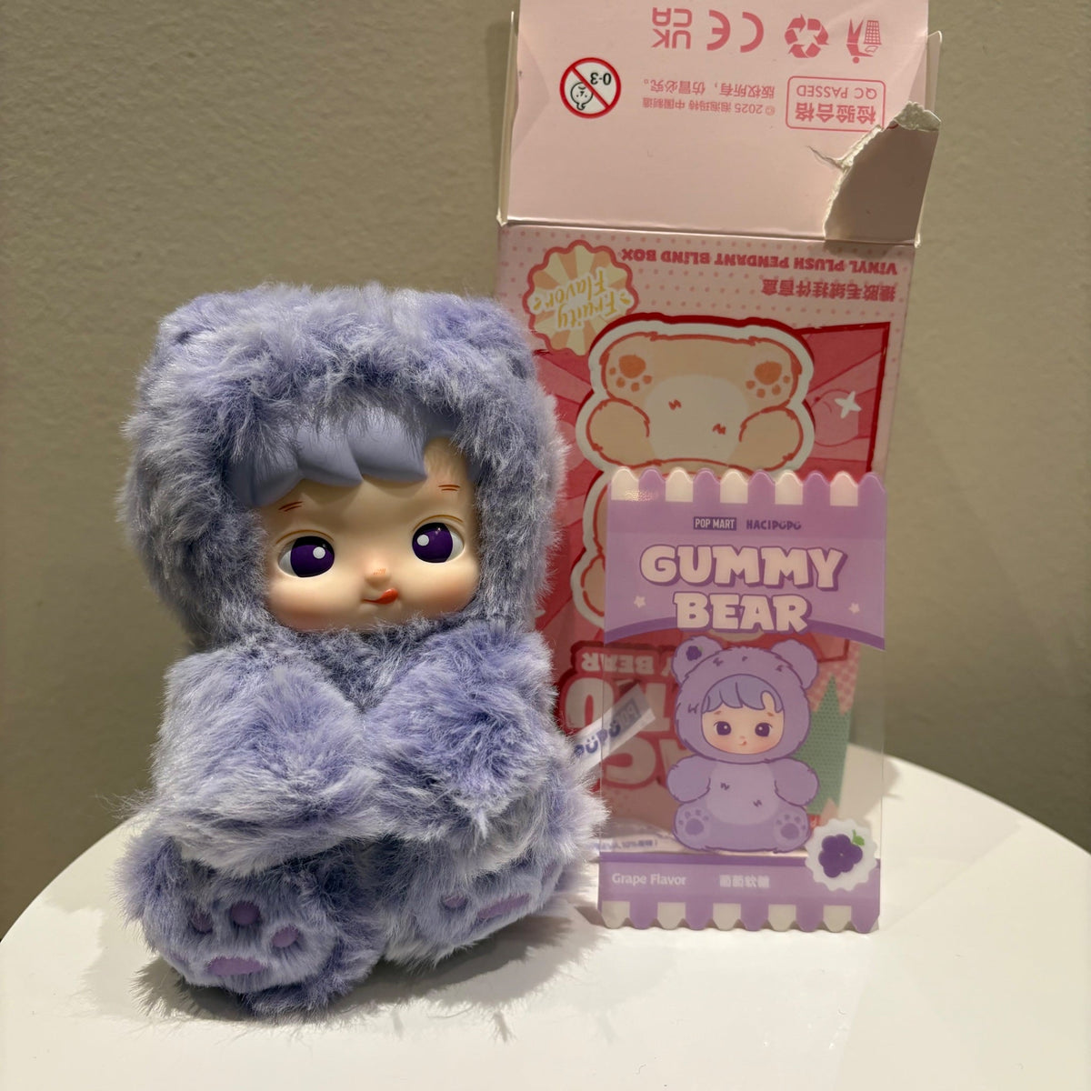 Grape Flavor - Hacipupu Gummy Bear Series-Vinyl Plush Pendant by POP MART