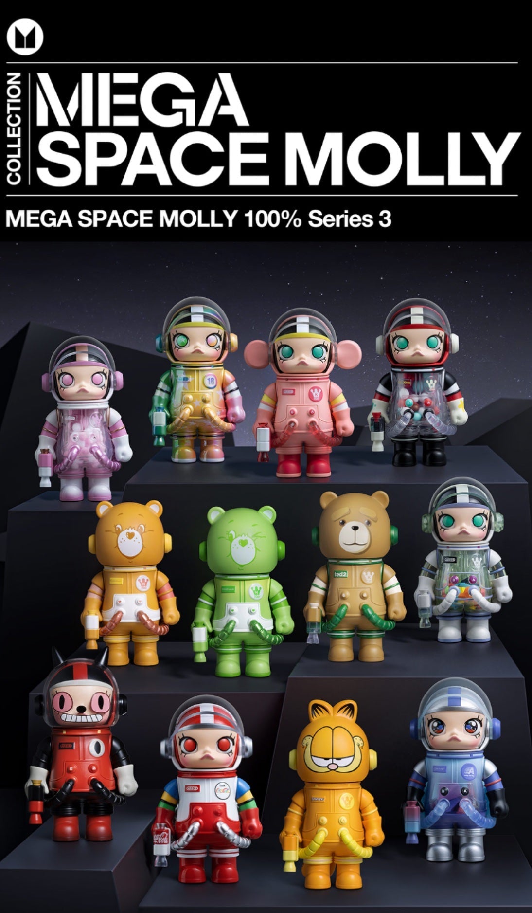 Popmart Mega Space Molly 100% Series 3 Blind Box
