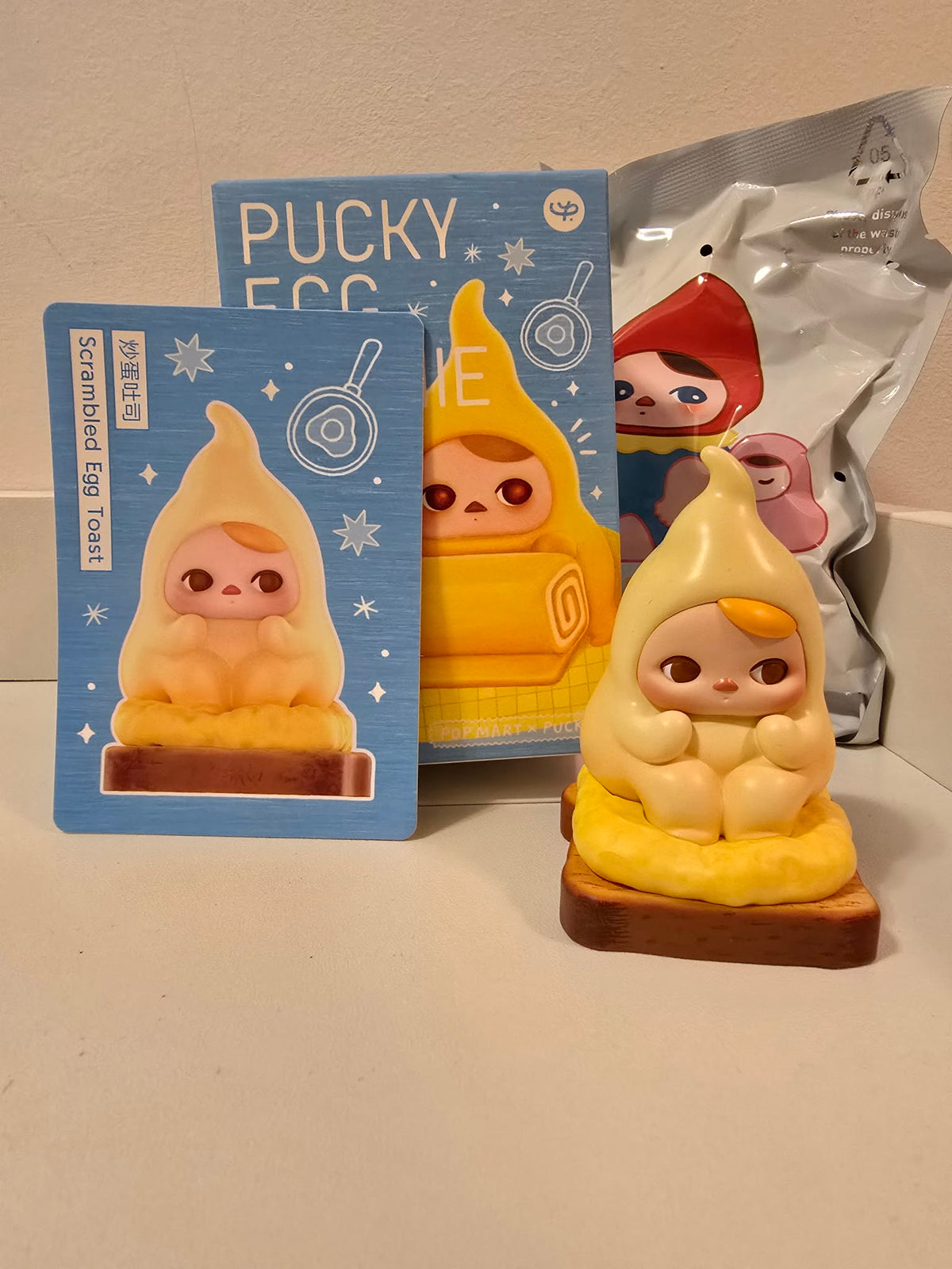 Scrambled Egg Toast - Pucky Egg Beanie Series by POP MART