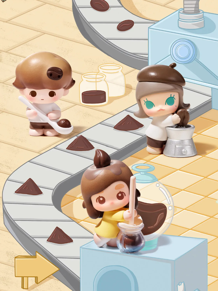 POP BEAN Coffee Factory Series Single Blind Bag by POP MART