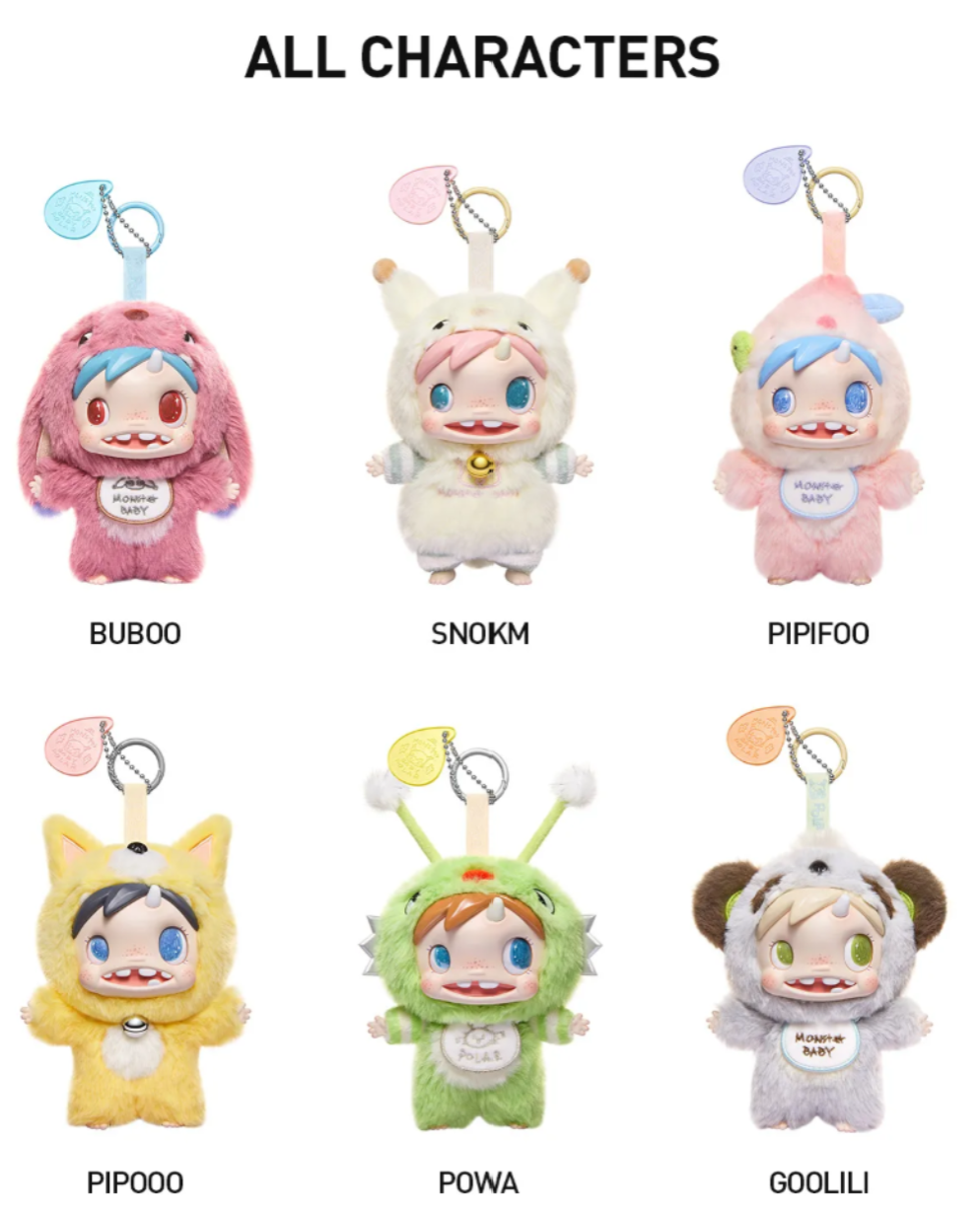 POLAR-Monster Baby Plush Pendant Ver.1 Blind Box by POP MART