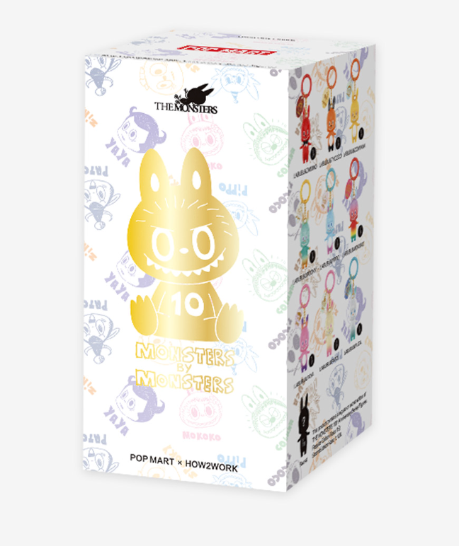 Labubu 10th Anniversary Blind Box Series Figures THE MONSTERS keychain by POP MART