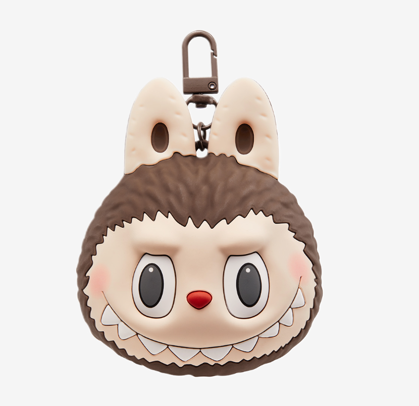 LABUBU Originals-Brown Silicone Earphone Bag by POP MART