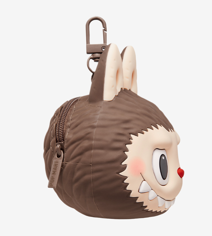LABUBU Originals-Brown Silicone Earphone Bag by POP MART