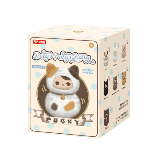 PUCKY Roly-Poly Kitty Series-Vinyl Plush Blind Box by POP MART