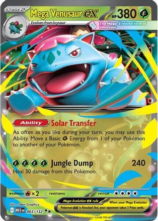Mega Venusaur ex (3/132) - ME01 Mega Evolution Holofoil