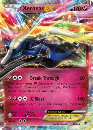 Xerneas EX (97/146) - XY Base Set Holofoil