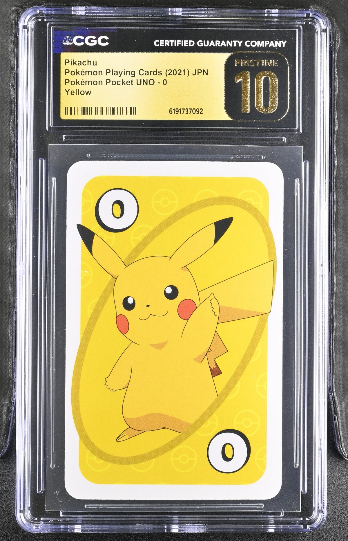 CGC PRISTINE 10 Pikachu #0 Pokemon Pocket UNO
