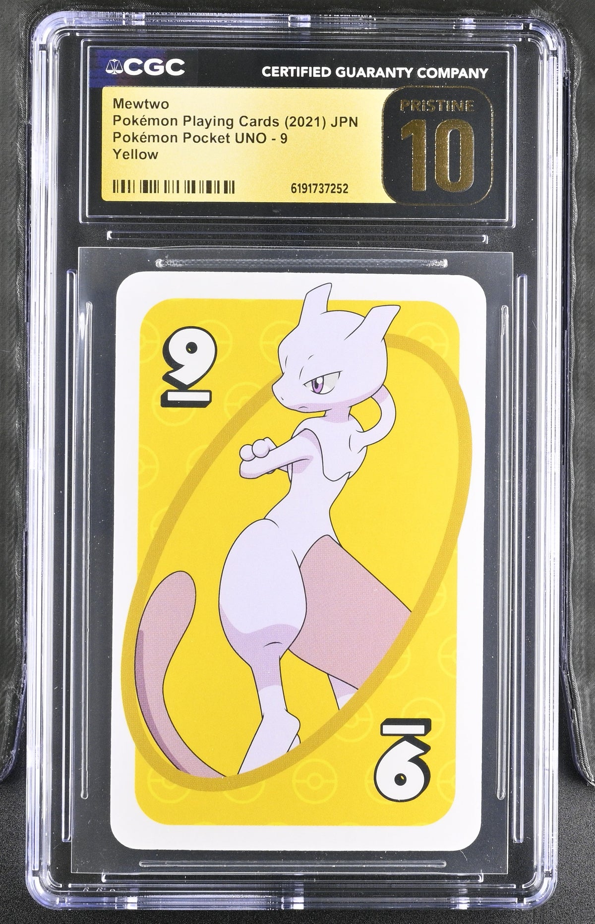 CGC PRISTINE 10 Mewtwo Pokemon Pocket Uno Yellow 9