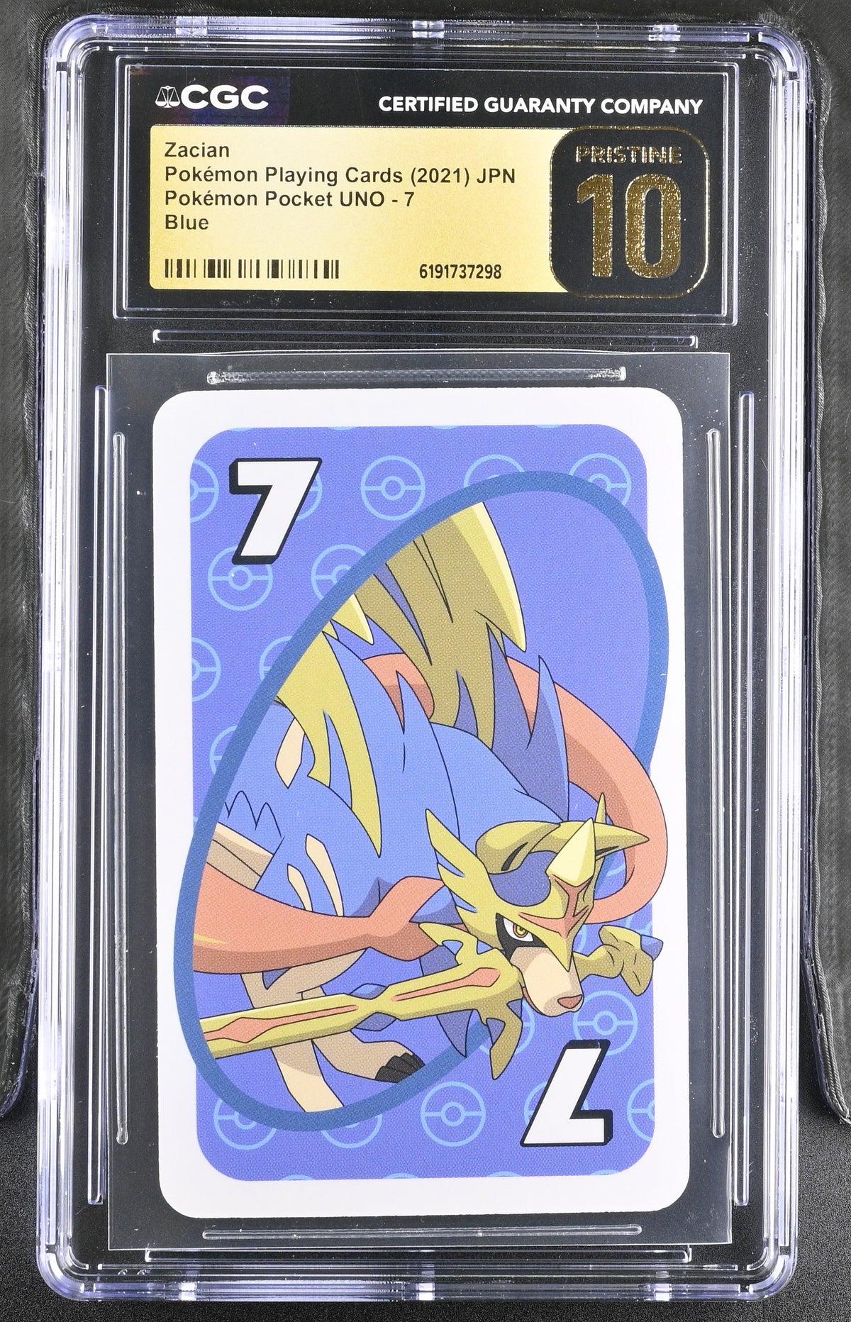 CGC PRISTINE 10 Zacian #7 Pokemon Pocket UNO