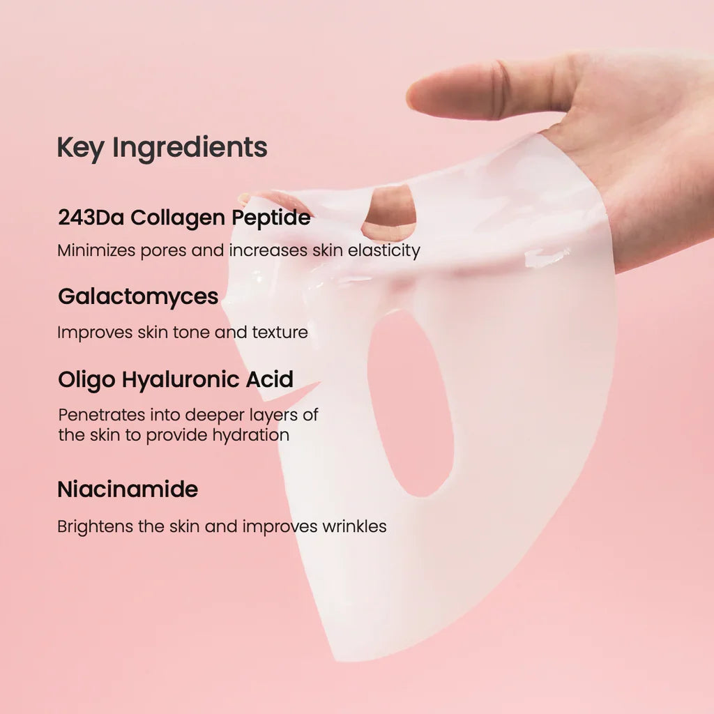Biodance Bio-Collagen Real Deep Mask - Overnight Hydrogel Mask for Intense Hydration, Firming & Glow