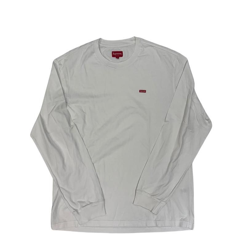 Supreme Small Box Long Sleeve Tee White - Pre-Owned Size M