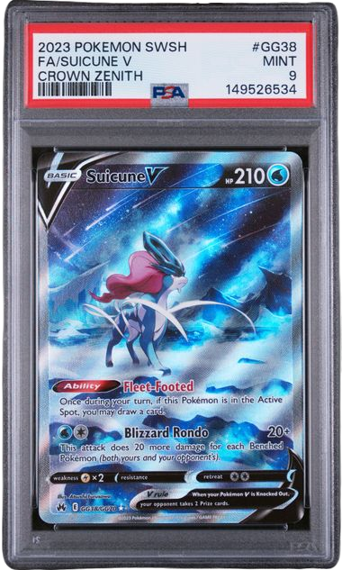 PSA 9 FA/SUICUNE V CROWN ZENITH