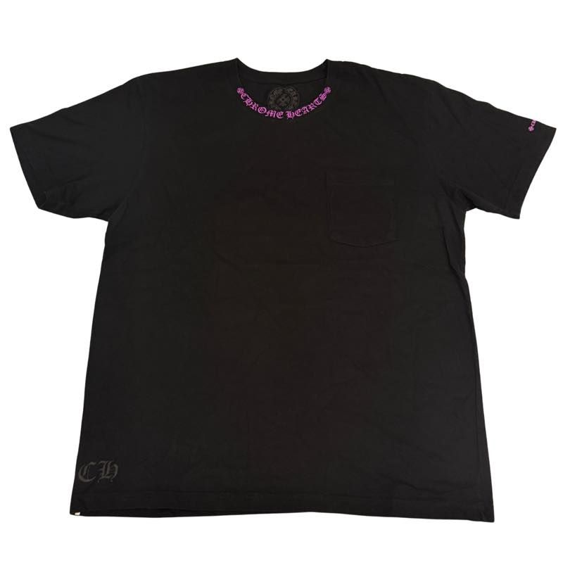 Chrome Hearts Neck Logo T-Shirt Black Purple - Worn Once Size XL