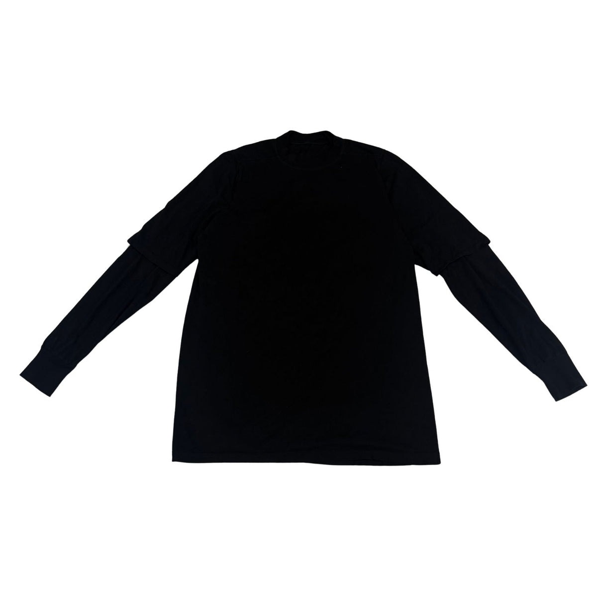 Rick Owens DRKSHDW Hustler Double Layer L/S T-Shirt Black - Lightly Used Size L