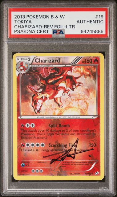 PSA CHARIZARD-REV.FOIL BLACK & WHITE LEGENDARY TREASURES