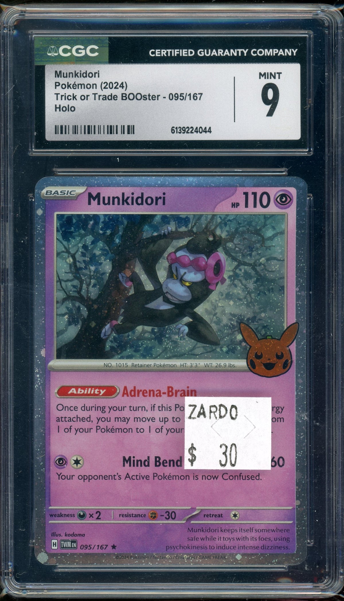 CGC 9 MUNKIDORI TRICK OR TRADE