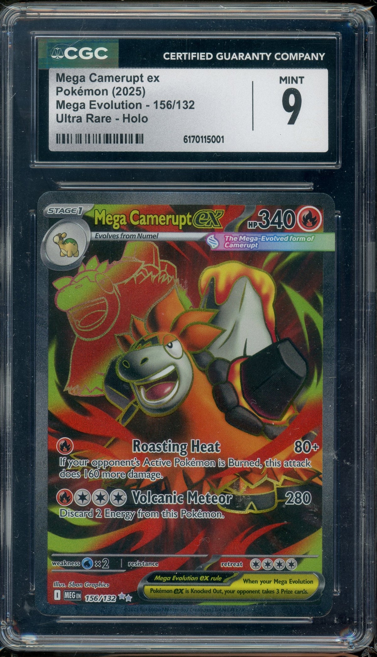 CGC 9 MEGA CAMERUPT EX
