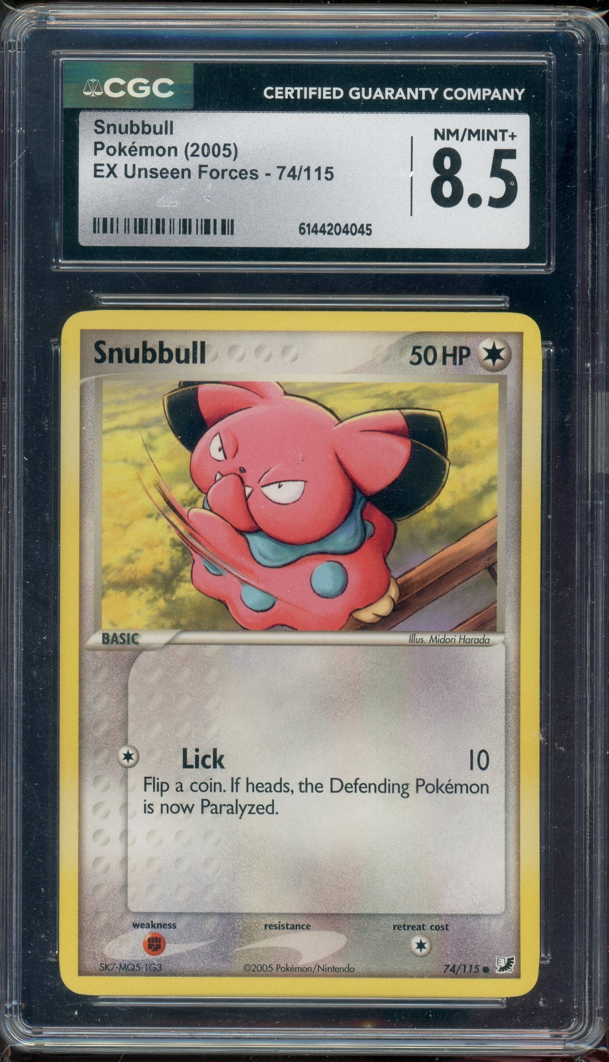 CGC 8.5 SNUBBUL EX UNSEEN FORCES