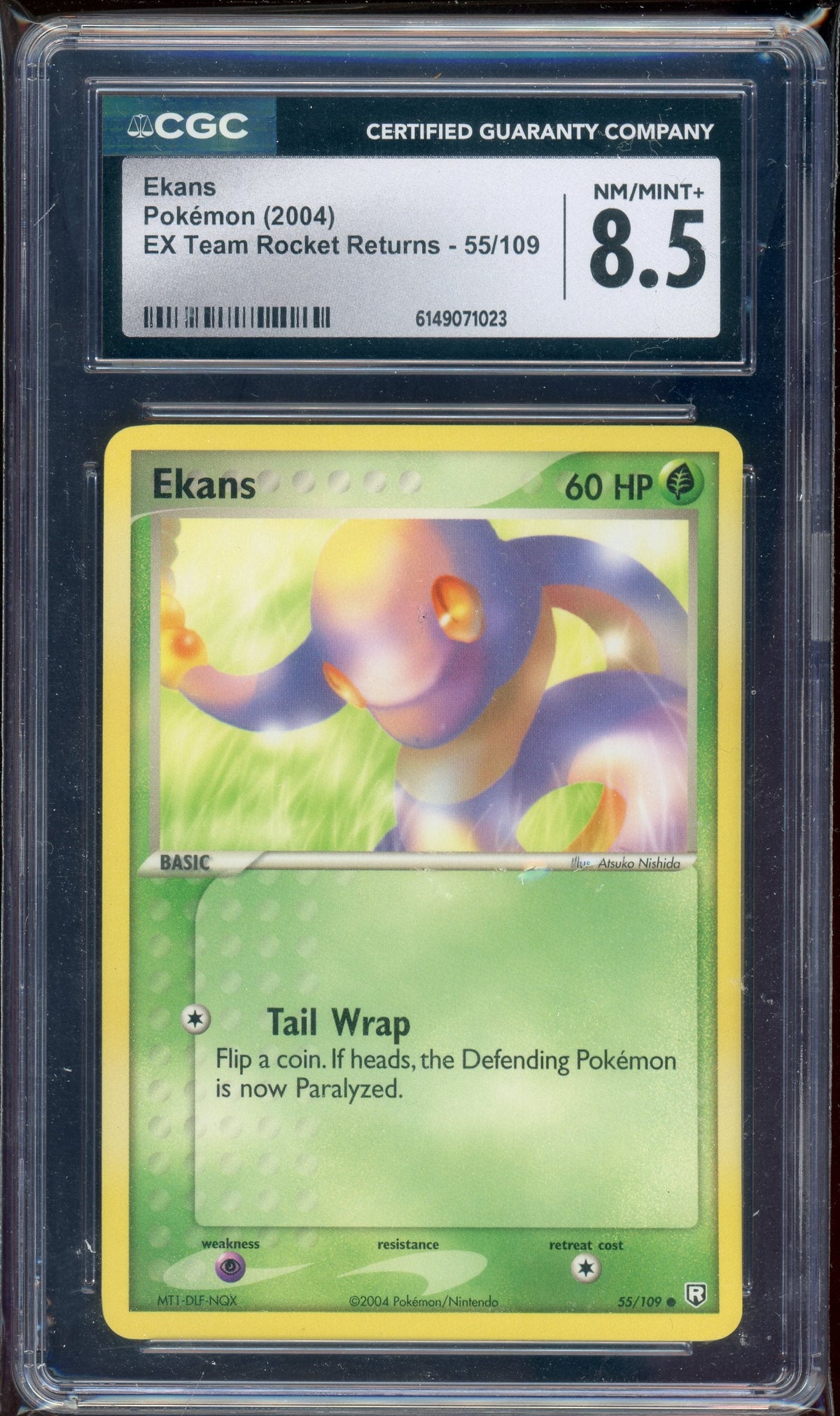 CGC 8.5 EKANS EX TEAM ROCKET RETURNS