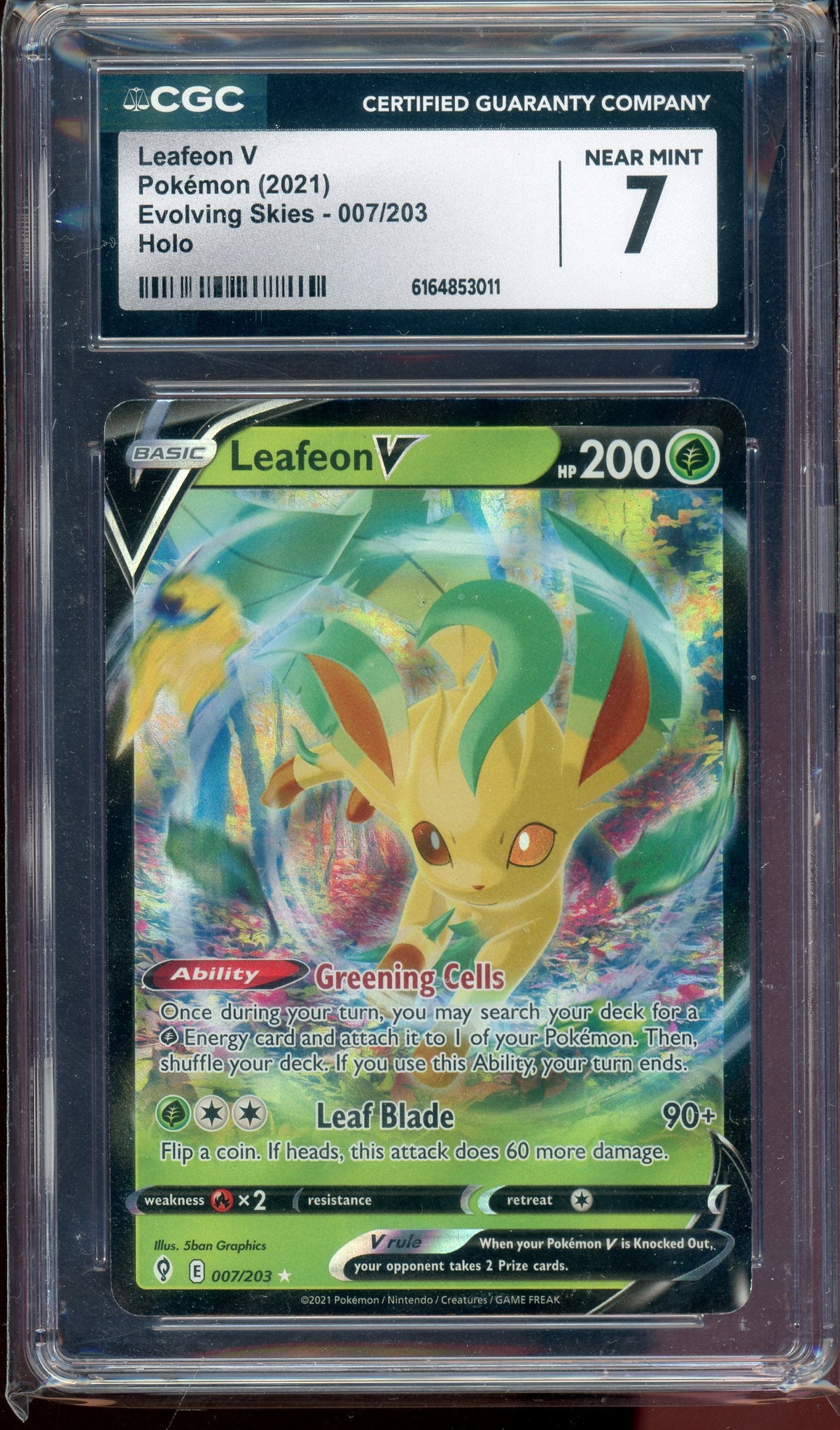 CGC 7 LEAFEON V EVOLVING SKIES