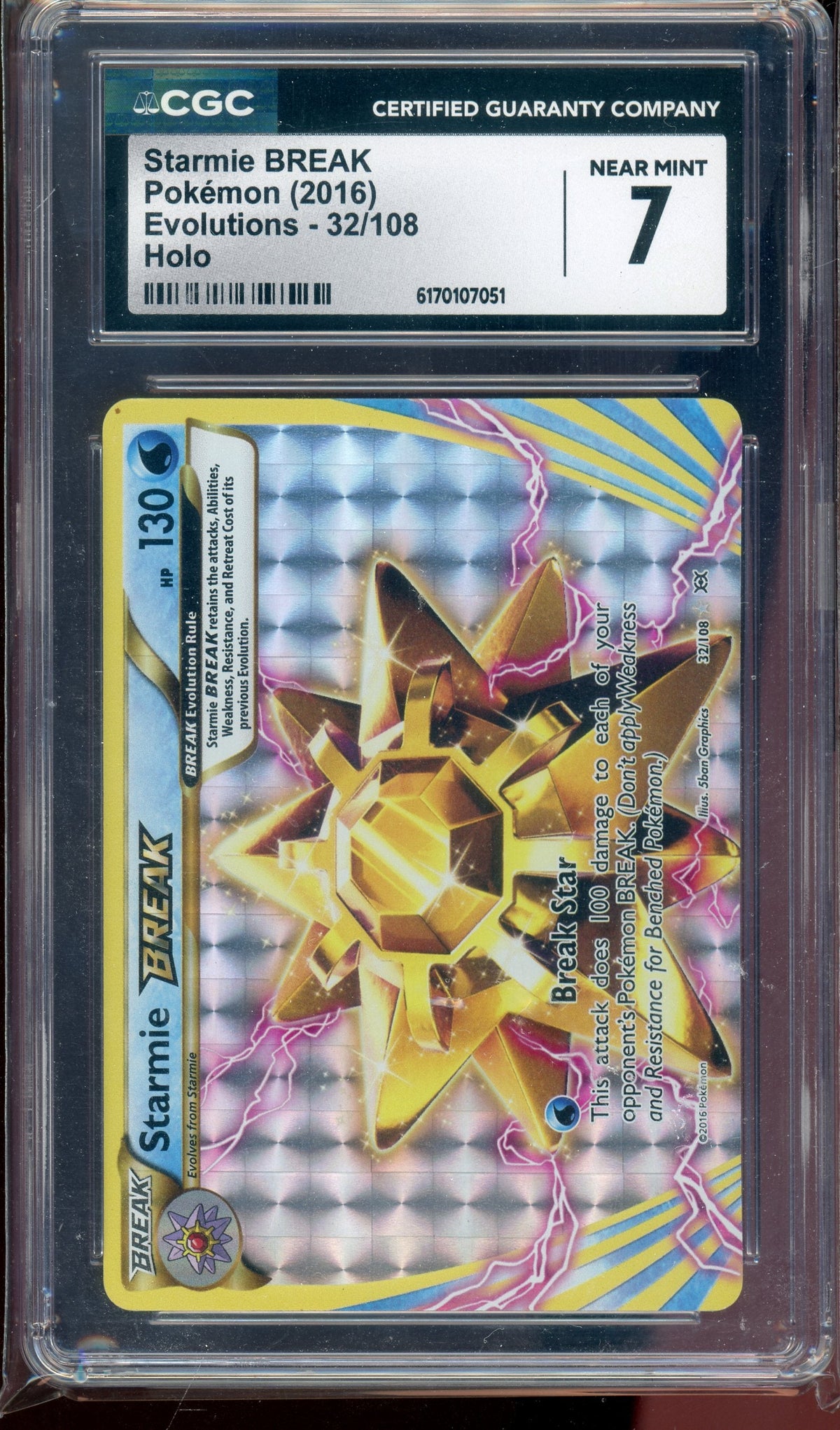CGC 7 STARMIE BREAK EVOLUTIONS